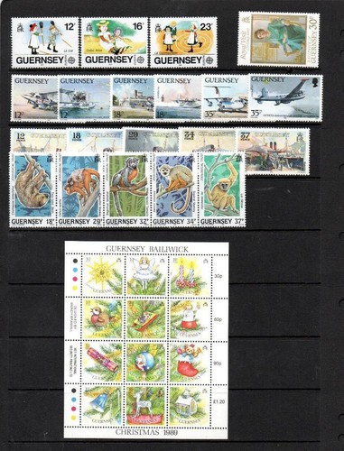 Guernsey mnh 1989 complete - guernsey,