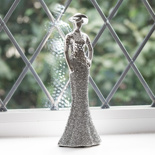 Sparkly lady ornament - lady,