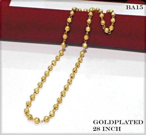 22k gold plated necklace chain - 22k,