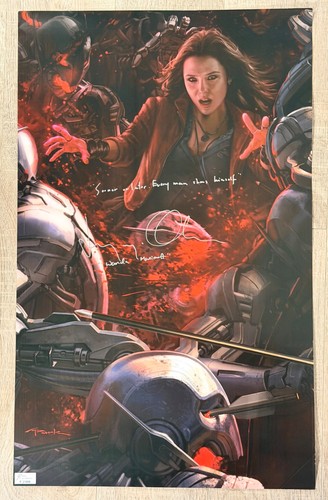 Elizabeth olsen signed scarlet - elizabeth,