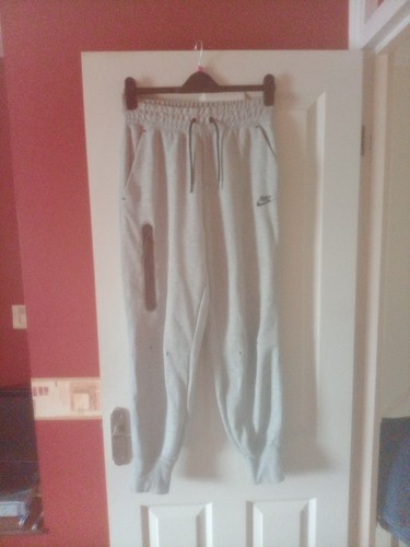 Nike track bottoms - grey, cuffed