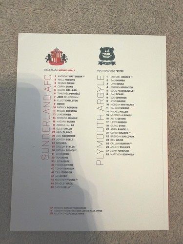 Sunderland afc plymouth - sunderland, v