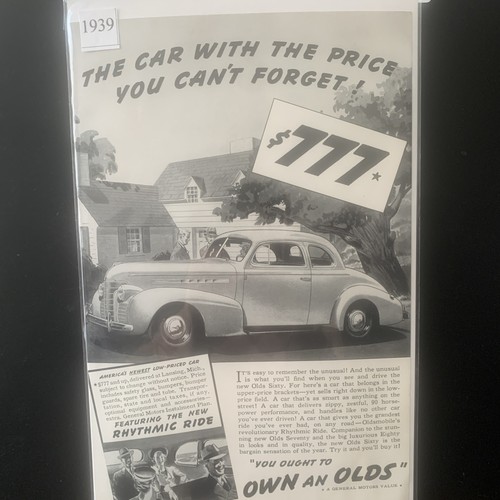 Vintage 1939 oldsmobile - vintage,