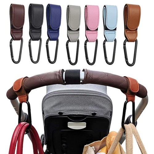 Leather buggy clips pram - buggy,