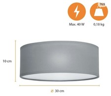 Smartwares ceilling dreams suspended light Grey - Diameter 30cm