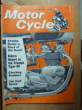 MOTOR CYCLE MAGAZINE- 1966 OCT