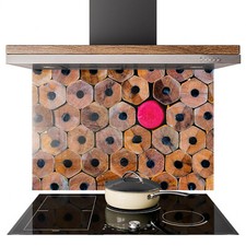 Glass splashback kitchen tile - glass,