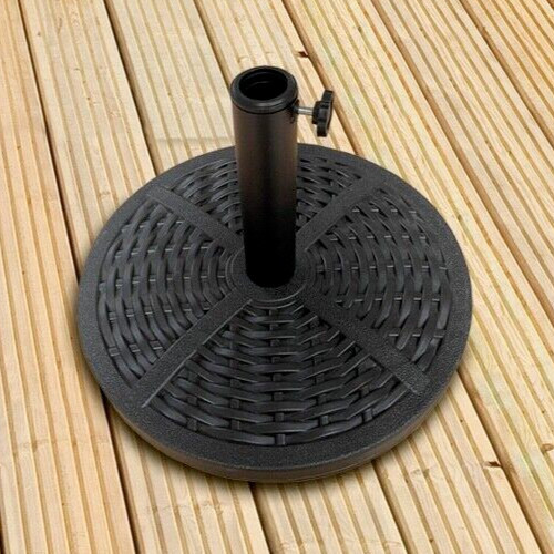 Pagoda rattan effect parasol - rattan,