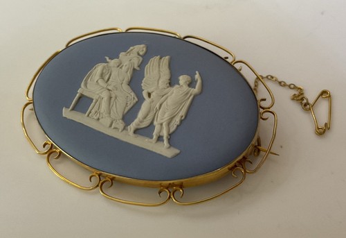 Vintage 9ct gold wedgwood - gold,