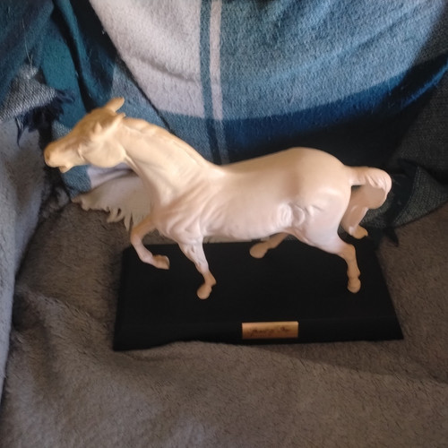 Mounted horse figurine - mounted,