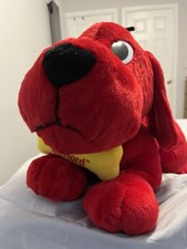 Official Clifford The Big Red Dog XL Soft toy Rare Massive Talking VGC