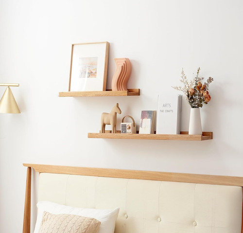 Oak floating shelf wall - oak,