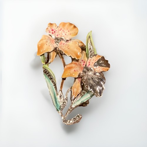 Vintage brooch 40s cold - ,
