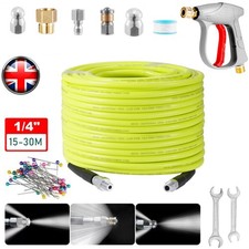 30M 5800PSI High Pressure Washer Hose Pipe Heavy Duty M22-15 Jet Power Car Wash