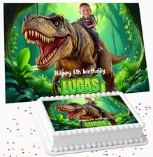 OWN PHOTO RIDING DINOSAUR T