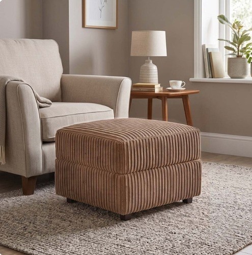 Coffee fabric footstool non - fabric,
