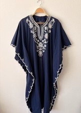 Kaftan Cotton Blue Floor