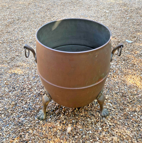 Large antique copper and brass - copper,