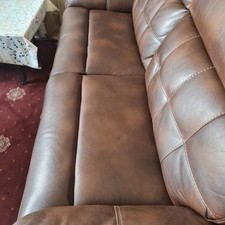 Genuine Leather Sofas, 2-Pack, for Family Home