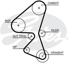 GATES 5688XS Timing Belt for