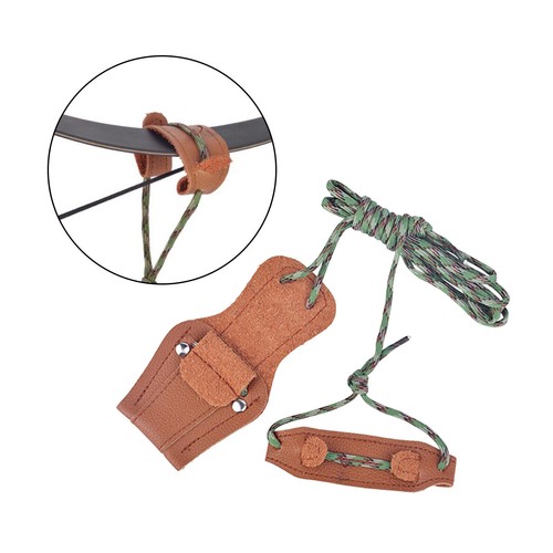 Recurve bow stringer leather - recurve,