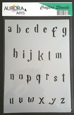 Stencil by Aurora Arts A5 Harry potter alphabet Lower 190mic Mylar  stencil 216