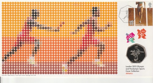 2012 50p olympics - olympics, athletics