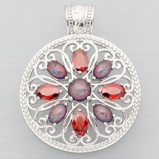 Round 4x6 Simulated Garnet