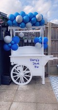 White Wooden Sweet / Candy / Display Cart – Party / Wedding / Birthday / Event