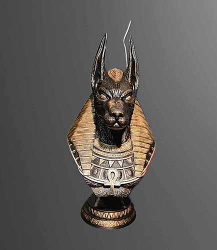 Hand painted egyptian anubis - painted,