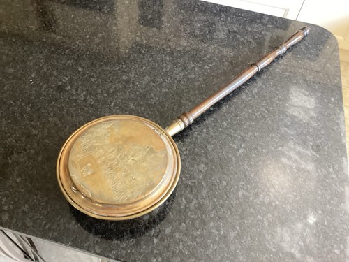 Antique copper bed warmer - antique,