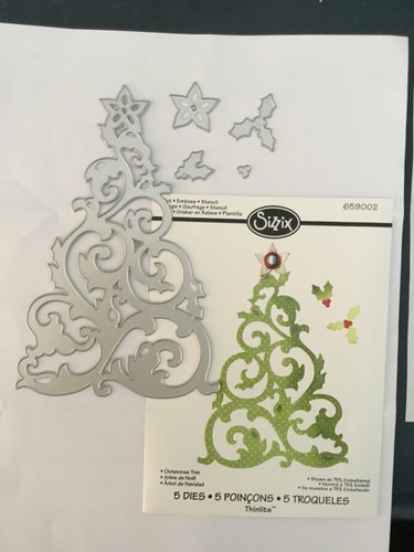 Sizzix christmas tree die set - christmas,