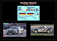 1/32 Scale Decals for Scalextric Ford RS200 C432