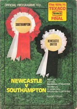 TEXACO CUP FINAL 1974/75 Newcastle United v Southampton