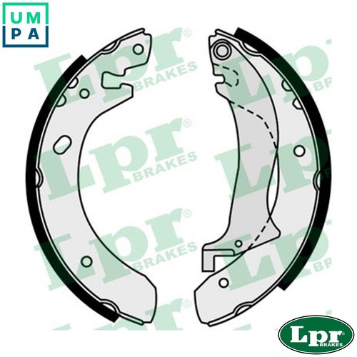 Brake shoe set 07510 - shoe, land