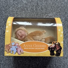 Anne Geddes Bean Filled Collection Baby Bear Light Brown Doll plush toy
