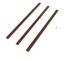 3 Pcs Brown Garden Fence PVC