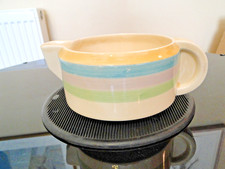 Clarice Cliff Odilon 1930s art deco Gravy Sauce Jug banded four colours on cream