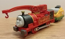 Tomy Thomas The Tank Engine Harvey Trackmaster Crane Train With Crusher Cart 27