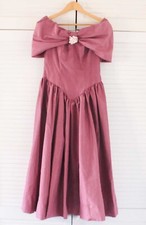 Vintage 80s Dress Size 10 Pink