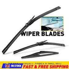 26" 16" 12" For Vauxhall Corsa D 2006 - 2014 Front Rear WindscreenA Wiper Blades