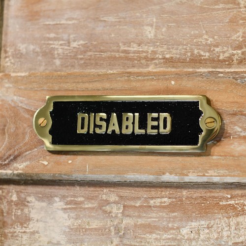 Solid brass disabled - solid, "disabled"