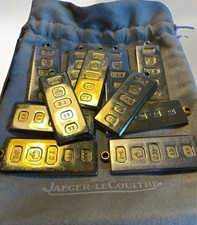 15 Vintage Silver Jubilee 1977 Gold-Plated Ingot Pendants – Ready Collection