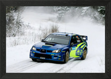 Subaru Rally Car in Snow