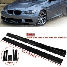 For BMW E90 E91 E92 E93 F10 F11 Side Skirt Extension Rocker Splitter 78.7" UK