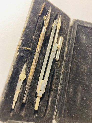 Vintage compass drafting set - vintage,