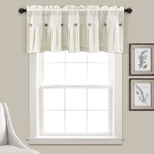 52x18 Off White Linen Button