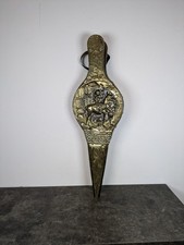 Vintage Fireplace Wooden Brass Bellows 38 cm Long Wall Hanging Decoration Retro