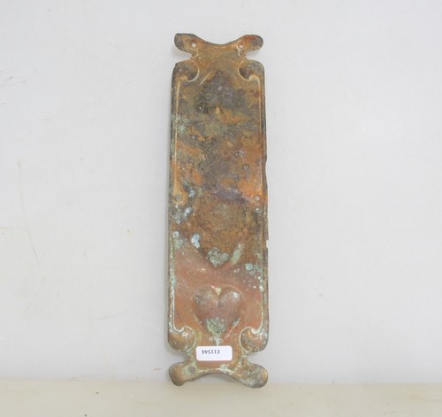 Victorian brass finger plate - victorian,