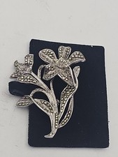 Vintage M. Buccellati Sterling Silver Brooch – Italy – Floral Design – Signed –